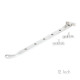 Satin Chrome Pear Drop Casement Stay