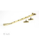 Aged Brass Newbury Casement Stay