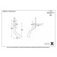 Traditional Blacksmith Peardrop Espagnolette Casement Fastener - Small