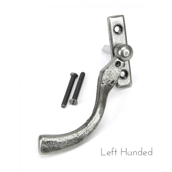 Blacksmith Pewter Patina Peardrop Espagnolette Casement Fastener - Small