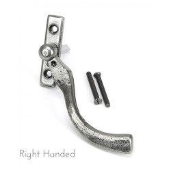 Blacksmith Pewter Patina Peardrop Espagnolette Casement Fastener - Small