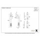Night Vent Locking Reeded Casement Fastener - Polished Bronze