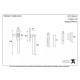 Locking Newbury Casement Fastener - Polished Bronze