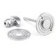 Satin Chrome Round Bathroom Thumbturn