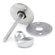 Satin Chrome Round Bathroom Thumbturn