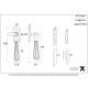Locking Hinton Casement Fastener - Aged Bronze