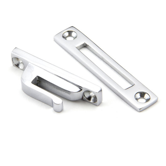 Locking Hinton Casement Fastener - Polished Chrome