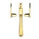 Locking Night Vent Hinton Casement Fastener - Aged Brass