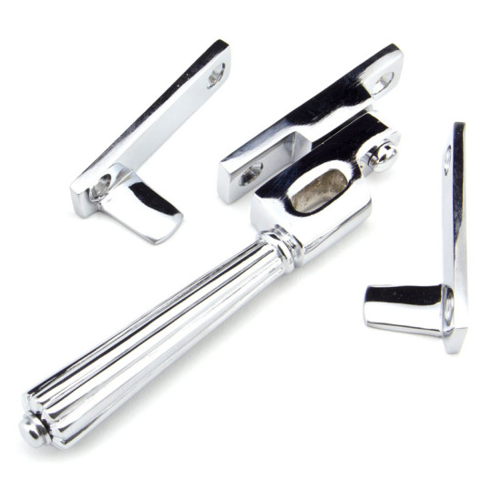 Locking Night Vent Hinton Casement Fastener - Polished Chrome