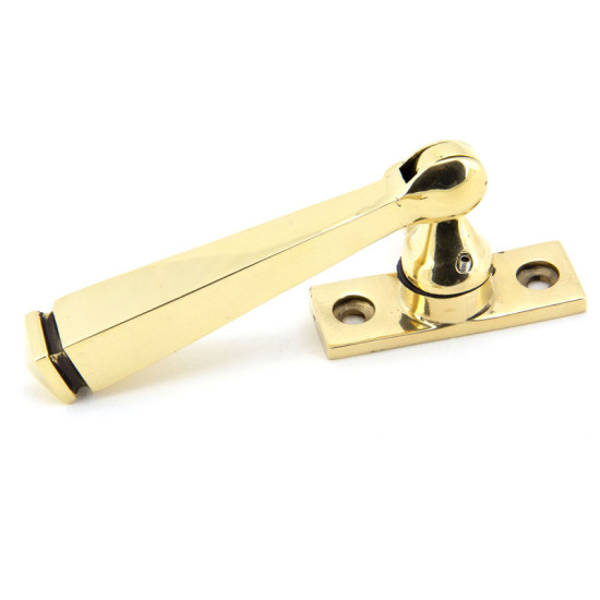 Locking Period Avon Casement Fastener - Aged Brass