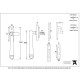 Locking Period Avon Casement Fastener - Polished Chrome