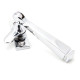 Locking Period Avon Casement Fastener - Polished Chrome