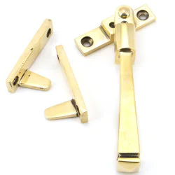 Night Vent Period Avon Lockable Casement Fastener - Aged Brass