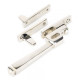 Night Vent Period Avon Lockable Casement Fastener - Polished Nickel