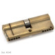 Double Euro Cylinder Lock - Aged Brass Finish