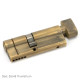 Euro Cylinder Thumbturn - Aged Brass Finish