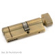 Euro Cylinder Thumbturn - Aged Brass Finish