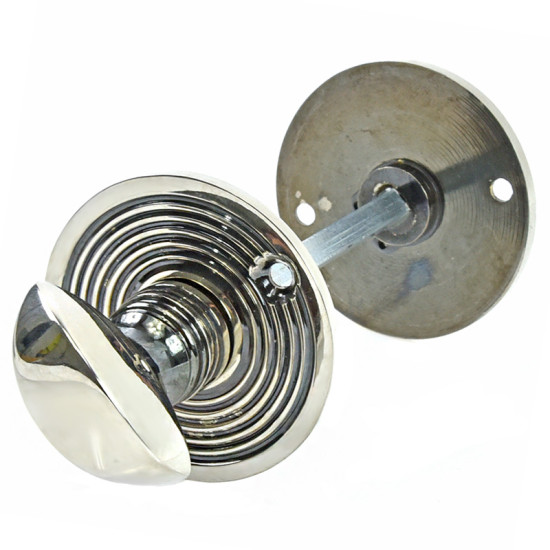 Aged Nickel Beehive Bathroom Thumbturn