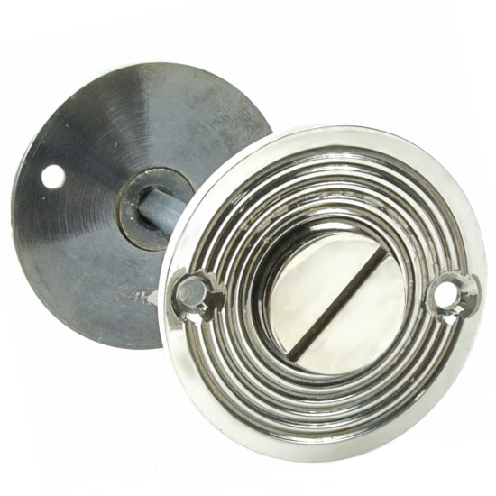 Aged Nickel Beehive Bathroom Thumbturn