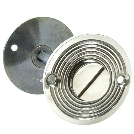 Aged Nickel Beehive Bathroom Thumbturn