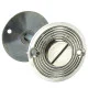 Aged Nickel Beehive Bathroom Thumbturn