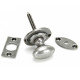 Blacksmith Pewter Patina Oval Rack Bolt Thumb Turn