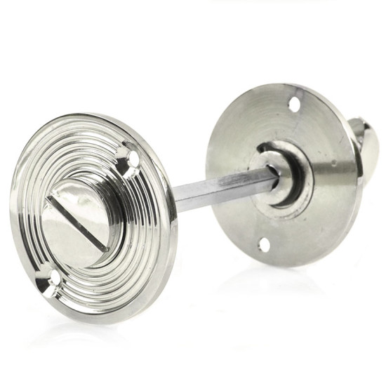 Polished Nickel Beehive Bathroom Thumbturn