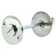 Polished Nickel Lady Bathroom Thumbturn