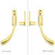 Locking Night Vent Peardrop Casement Fastener - Polished Brass