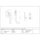 Locking Night Vent Peardrop Casement Fastener - Polished Brass