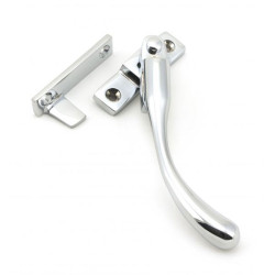 Locking Night Vent Peardrop Casement Fastener - Polished Chrome