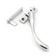 Locking Night Vent Peardrop Casement Fastener - Polished Chrome