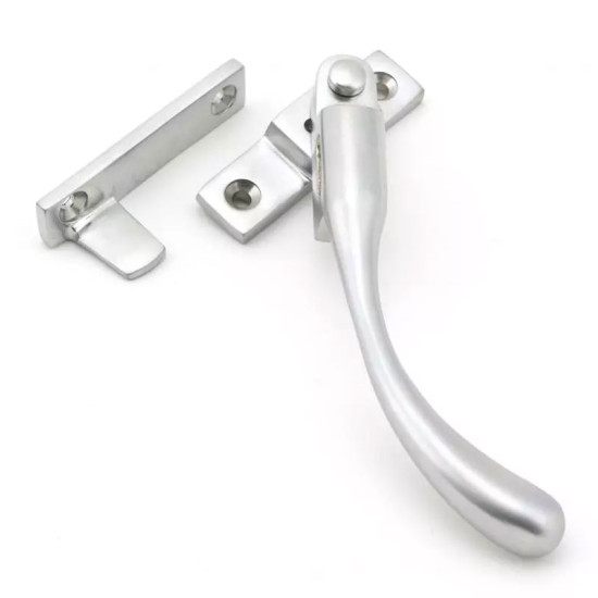 Locking Night Vent Peardrop Casement Fastener - Satin Chrome