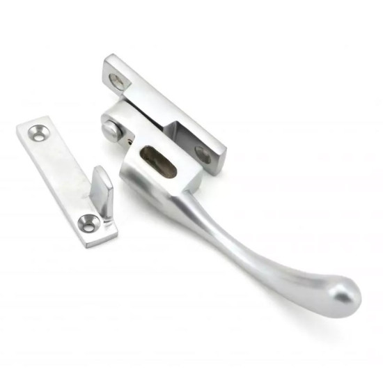 Locking Night Vent Peardrop Casement Fastener - Satin Chrome