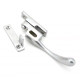 Locking Night Vent Peardrop Casement Fastener - Satin Chrome