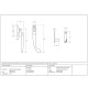 Locking Night Vent Peardrop Casement Fastener - Satin Chrome