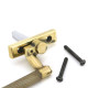 Brompton Espagnolette Casement Fastener - Aged Brass