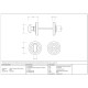 Traditional Blacksmith Art Deco Bathroom Thumbturn