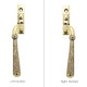 Hammered Newbury Espagnolette Casement Fastener - Aged Brass