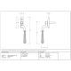 Hammered Newbury Espagnolette Casement Fastener - Polished Bronze