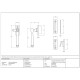 Locking Period Avon Casement Fastener - Polished Bronze