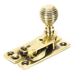 Beehive Sash Hook Fastener - Aged Brass