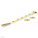 Aged Brass Hammered Newbury Casement Stay
