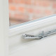 Polished Chrome Hammered Newbury Casement Stay