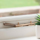 Polished Bronze Hammered Newbury Casement Stay