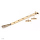 Polished Bronze Hammered Newbury Casement Stay