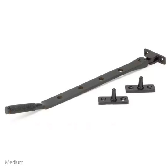 Aged Bronze Brompton Casement Stay