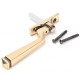 Period Avon Espagnolette Casement Fastener - Polished Bronze