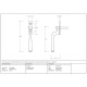 Period Avon Espagnolette Casement Fastener - Polished Bronze