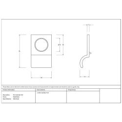 Matt Black Rim Cylinder Pull